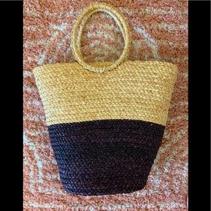 EUC Madewell X Indego Africa Junonia Raffia Bag